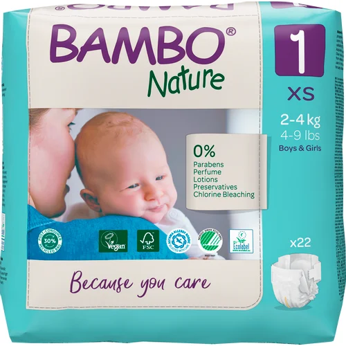 Bambo Nature pelene Veličina 1 ( 2-4 kg )