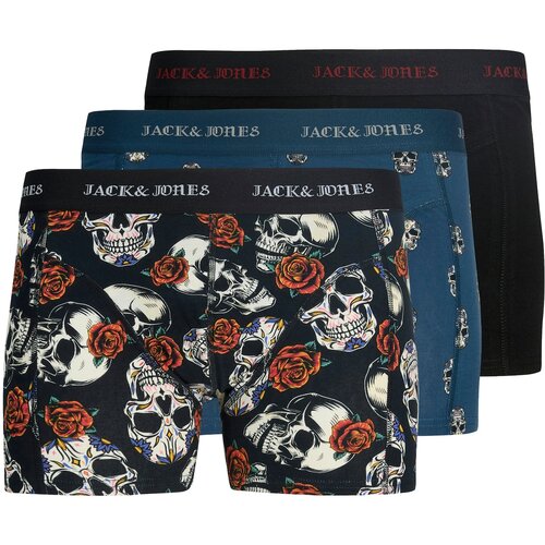 Jack &amp;amp; Jones Boksarice &amp;#039;JACMurpy Skull&amp;#039; safir / siva / črna / bela Slike