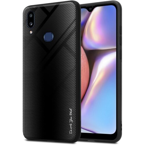 Cadorabo Ohi&scaron;je, združljiv s Samsung - Stripe Optics v Opal Black - Za&scaron;čitni pokrov iz silikona TPU in hrbta iz kaljenega stekla, (20570821) Cene