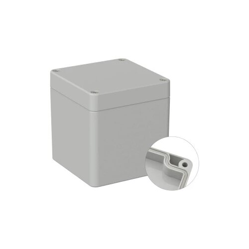 TRU COMPONENTS univerzalno kući&amp;scaron;te 82 x 80 x 85 pc svijetlosiva (ral 7035) 1 St. Slike