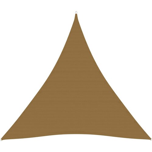 VidaXL Senčno jadro 160 g/m&amp;sup2; taupe 3,6x3,6x3,6 m HDPE Slike