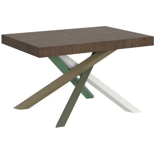 Itamoby &amp;nbsp; Volantis (90x130/234 cm) - oreh, barva nog: bela, zelena - raztegljiva jedilna miza, (20842159) Slike