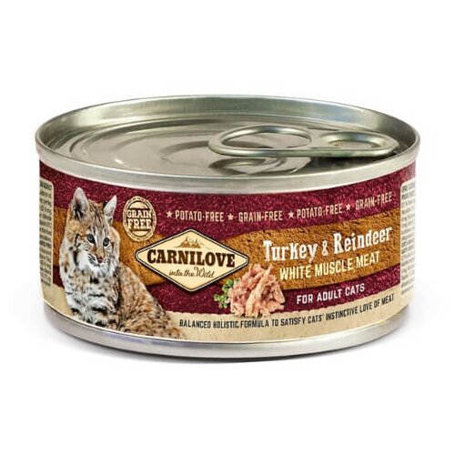 Carnilove cat wmm adult - puran &amp;amp; jelen, 100g 100 g Slike
