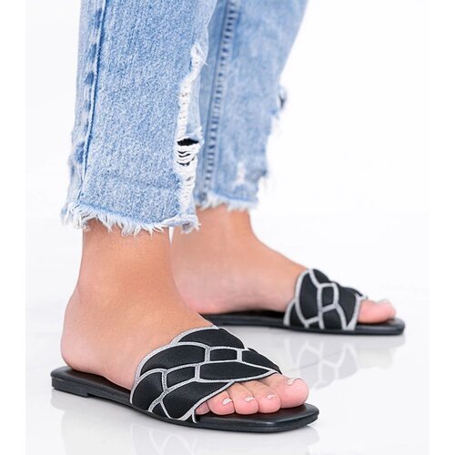 Gemre Black flip-flops with decorative Stormi upper Cijene