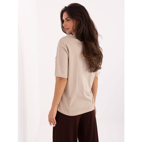 Fresh Made T-shirt-D12083AI02799A-beige Slike