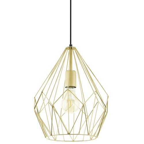 Eglo visilica Carlton, 1 x E27, zlatna, 31 cm, 49933 Slike