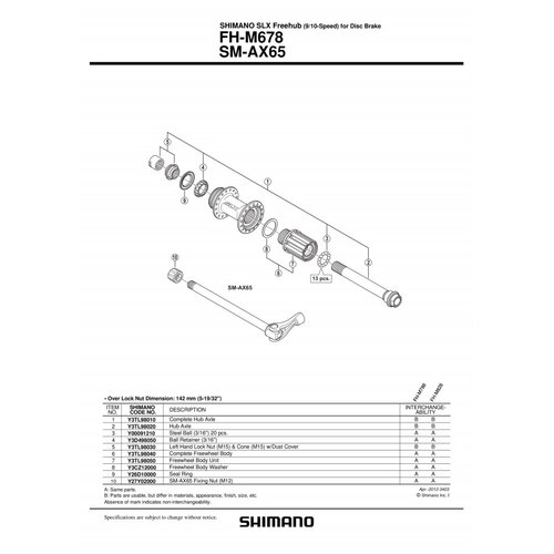 Konus shimano FHM678 levi M15 & cone M15 w/dust cap Y3TL98030 shimano Cene