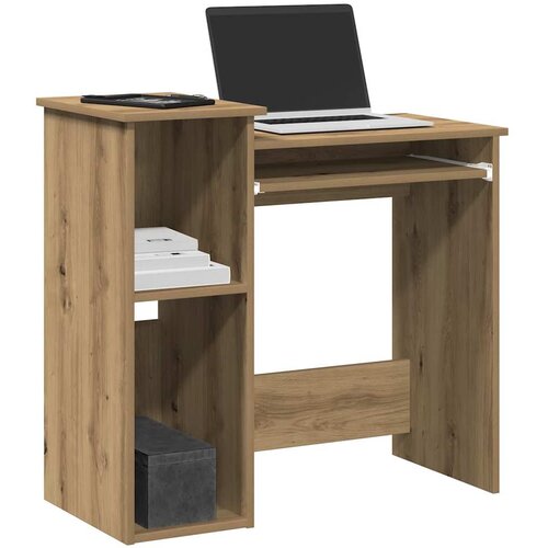  Radni stol s policama boja hrasta artisan 84x40x78 cm drveni Cene