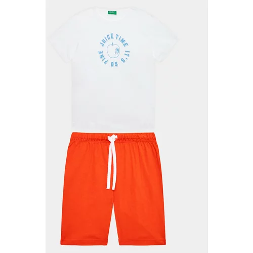 United Colors Of Benetton Komplet majica in kratke hlače 3096GK00B Pisana Regular Fit