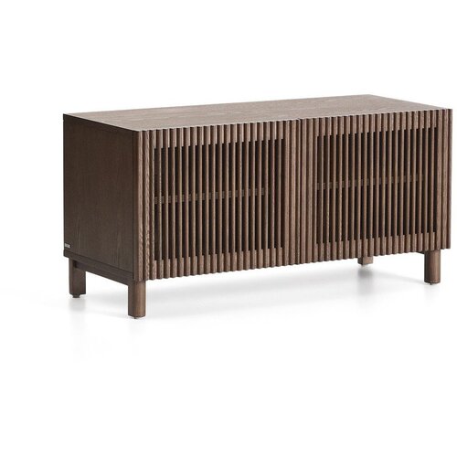 Kave Home Tamno smeđi ormarić za cipele u dekoru jasena 98x50x43 cm Beyla &ndash; Cijene