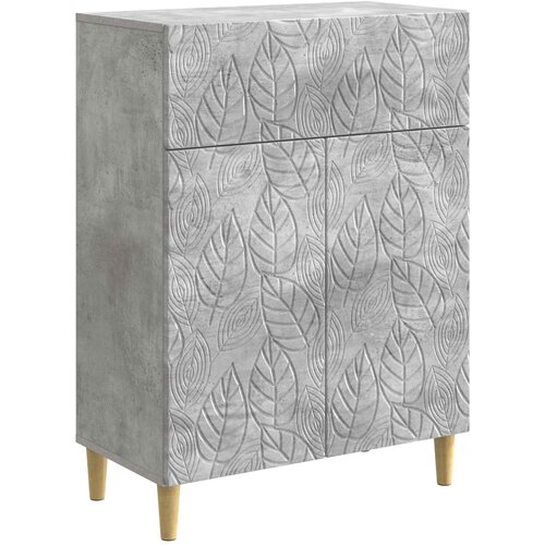 VidaXL Kreveta Betonska siva 66 x 34 5 x 90 cm Konstruirano drvo - Betonska siva Slike