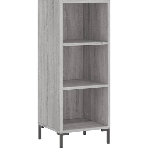 vidaXL Komoda siva sonoma 34,5x32,5x90 cm inženirski les, (20807200) Cene