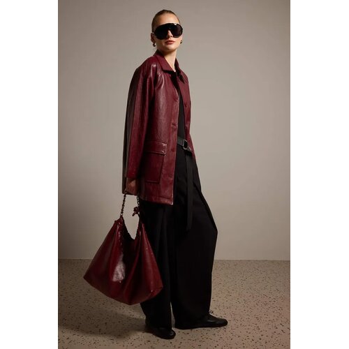 Trendyol Milla ženska jakna Twoaw27Tr00017, burgundac Slike