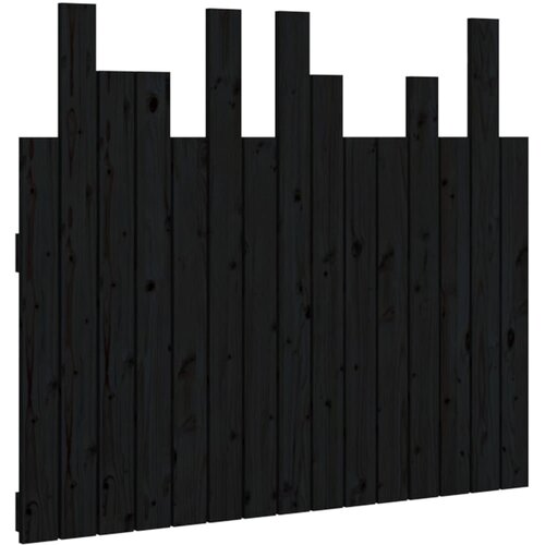 Maison Chic stensko posteljno vzglavje - vzglavna omarica - nočna omarica črno 95,5x3x80 cm trdna borovina, (21706750) Cene
