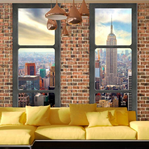 Samoljepljiva foto tapeta - The view from the window: New York 245x175