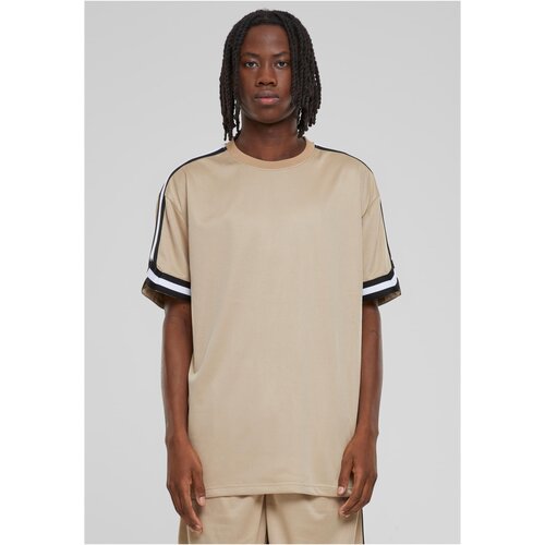 UC Men Men's Oversized Stripes Mesh T-Shirt - unionbeige Cene