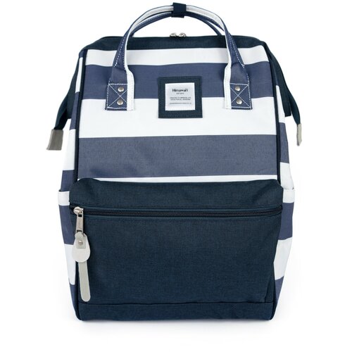 Himawari Unisex's Backpack Tr23099-2 Navy Blue/White Slike