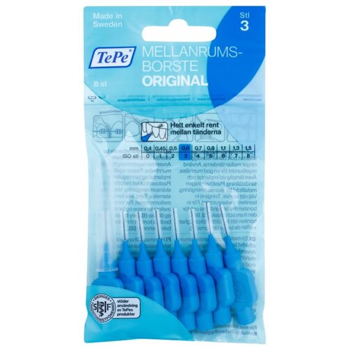 TEPE SWEDEN Original 0,6 mm medzobna ščetka s premerom 0,6 mm 8 ks unisex Cene