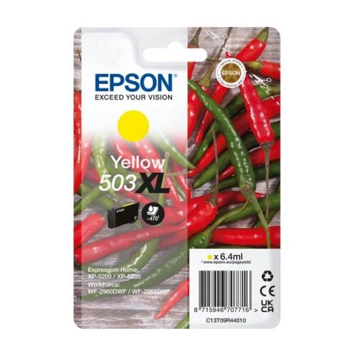 Epson 503 Yellow Xl Ink Cartridge - Wf-296X, Xp-520X, (21406357) Cene