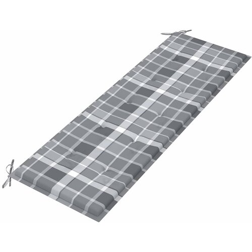  Složiva vrtna klupa s jastukom 159 cm od masovne tikovine Smeđa 150 cm Slike