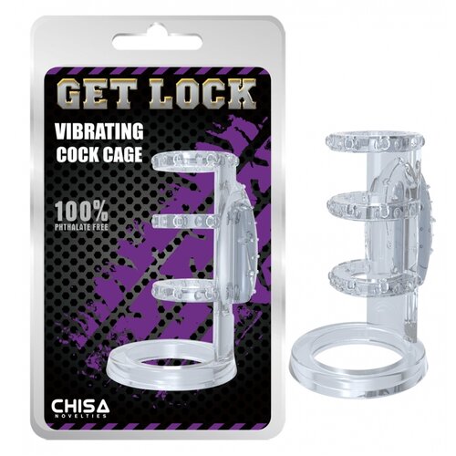 Vibrating Cock Cage-Clear CN101613035 Slike