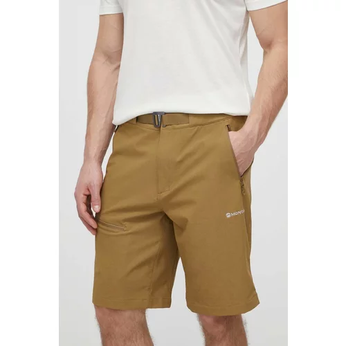Montane Kratke outdoor hlače TENACITY boja: zelena, MTENS15