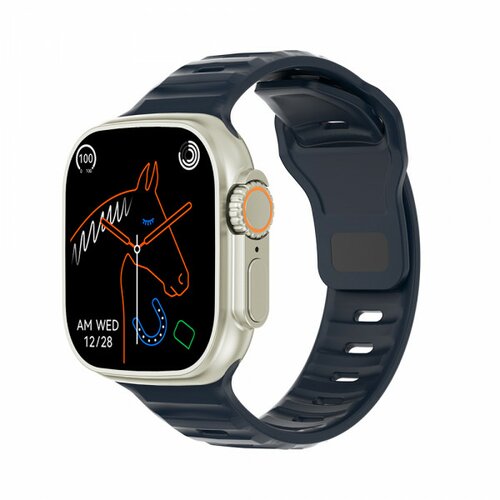 Smart Watch DT8 ultra crno-zlatni (silikonska narukvica) Slike