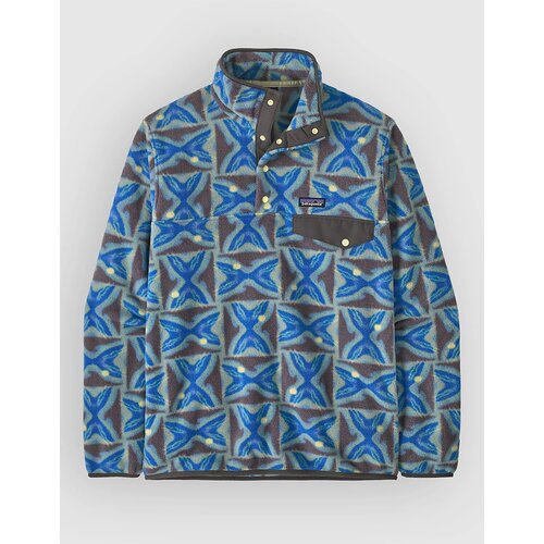 Patagonia LW Synch Snap-T Half-Zip Pulover iz flisa deep freeze / forge grey Cene