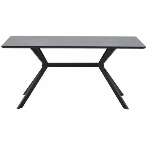 WOOOD crni blagovaonski stol Bruno, 200 x 90 cm