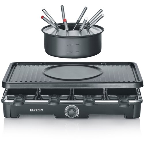 Severin RG 2347 Raclette / Fondue, 8 W, loncev, 1400 2-v-1 kombinacija Slike