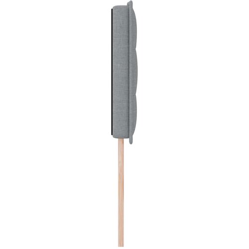  LED glava kreveta s LED trakama Svijetlo siva 160 cm tkanina Slike