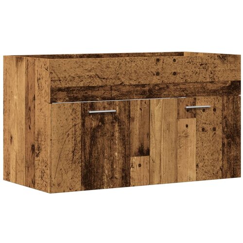 Maison Chic Omarica za umivalnik - Umivalniška omarica starinski les 90x38,5x46 cm inženirski les, (21758956) Cene
