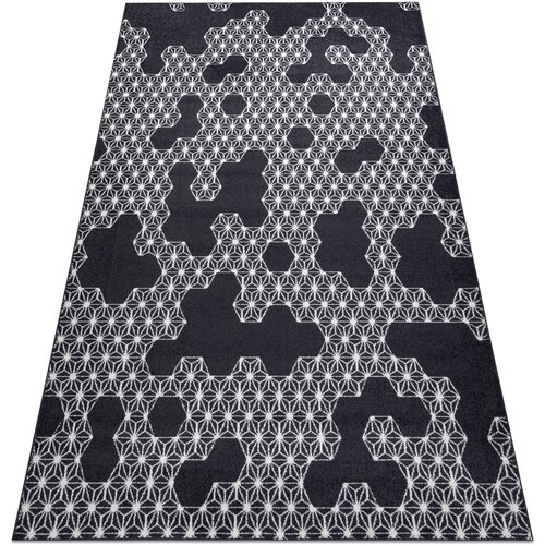 RugsX Preproge Preproga HEOS 78547 antracit / krem HEXAGON, 120x170 cm Črna Cene