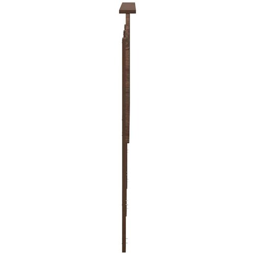  Uzglavlje s uzglavljem Smeđi hrast 135 cm Konstruirano drvo Slike