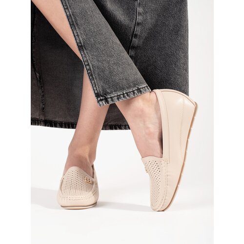 GOODIN Beige women's shoes with a hidden wedge Cijene