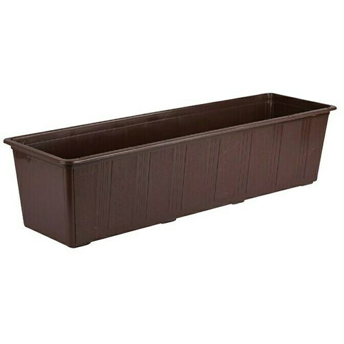 Plastična žardinjera (Vanjska dimenzija (D x Š x V): 60 x 17 x 14 cm, Smeđe boje) Cijene