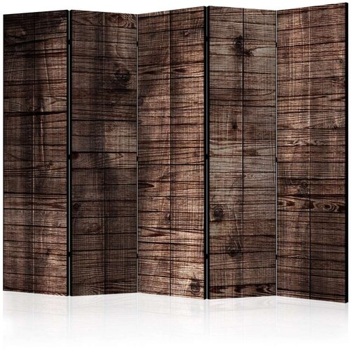  Paravan u 5 dijelova - Dark Brown Boards II [Room Dividers] 225x172 Slike