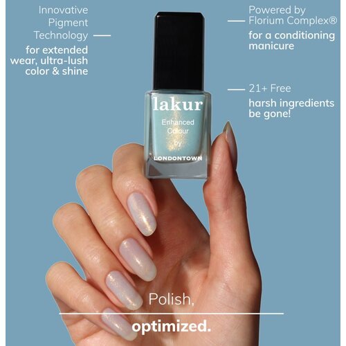 LONDONTOWN Lakur dolgoobstojen lak za nohte odtenek Aegean Aqua 12 ml Slike