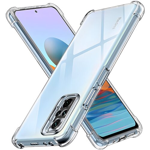 Techsuit Silikonska futrola s ojačanim rubovima za Xiaomi Redmi Note 10 Pro/Redmi Note 10 Pro Max - Prozirna Cene