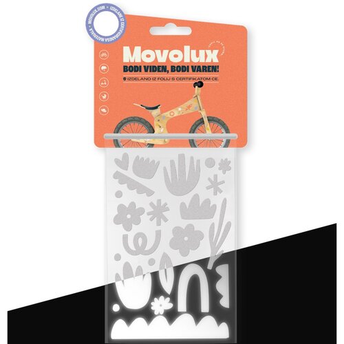 Movolux visoko odsevne nalepke Doodle Shine, bele Slike