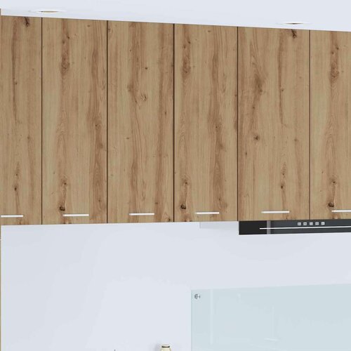 vidaXL Viseča omarica Riga 2 pcs Artisan hrast in bela 30 x 31 x 80 cm Cene