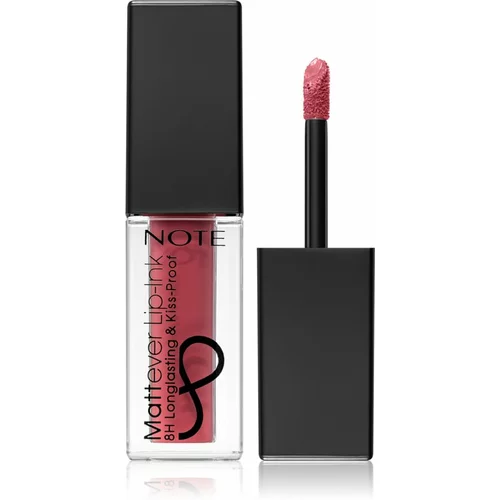 Note Cosmetique Mattever Lip-ink tekoča šminka z mat učinkom 08 Antique Pink 4,5 ml