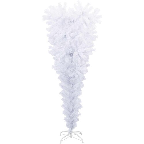  Umjetno božićno drvce s stalakom Bijelo 120 cm PVC i čelik Slike