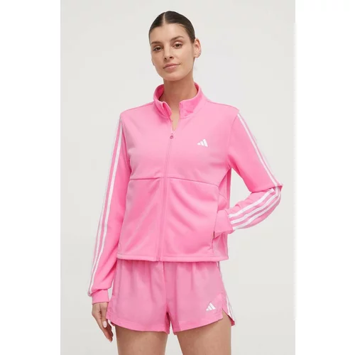Adidas Pulover za vadbo roza barva