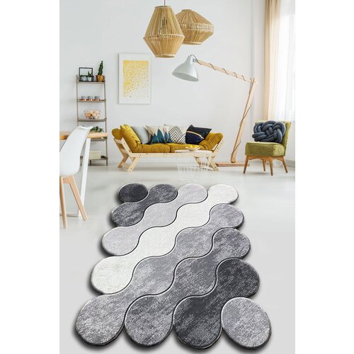  Circle - Grey Dark GreyGreyWhite Carpet (120 x 180) Slike