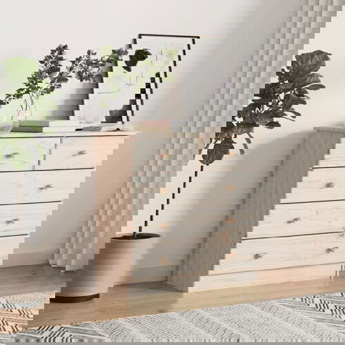 The Living Store Predalnik ALTA 77x35x73 cm trdna borovina - Predalnik, (21662322) Cene