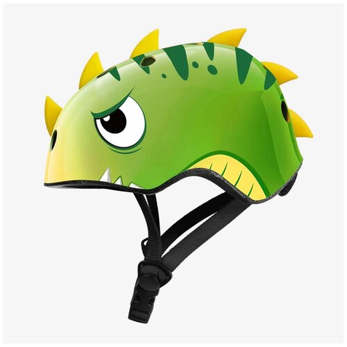 Outdoor Master Om otro&amp;scaron;ka kolesarska čelada yellow green dinosaur m, 806204 198387027113-ONE Slike