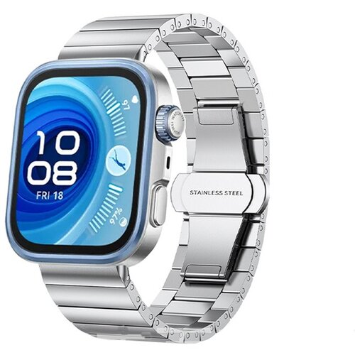 INF Združljiv s Huawei FIT4 Pro: Eleganten jekleni pa&scaron;ček za Huawei Watch FIT4 Silver, (5000079916) Cene