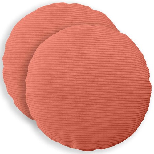  Presvlaka za jastuk 2 pcs HEERLEN Crvena narančasta Ø 40 cm Cene