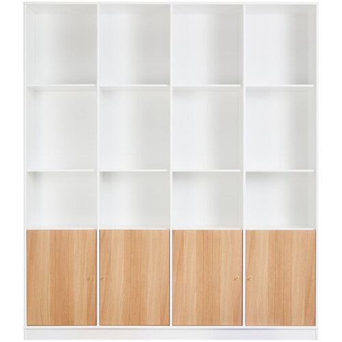Hammel Furniture Bijeli regal u dekoru hrasta 176x199 cm Mistral - Cijene